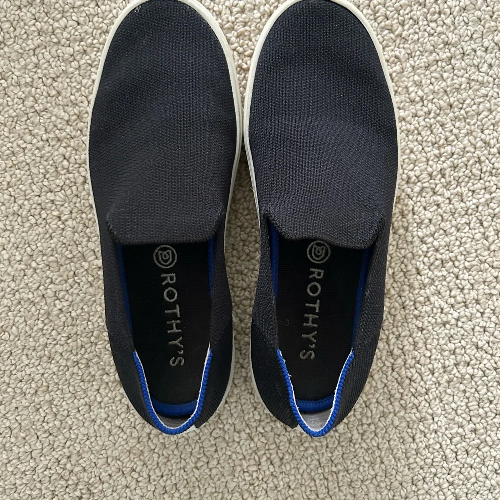 Rothy’s original Slip on Sneaker- Black 7.5 - Picture 5 of 6
